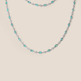 Brazilian Paraiba and Diamond Necklace