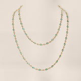 Brazilian Paraiba and Diamond Necklace