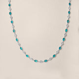 Brazilian Paraiba and Diamond Necklace
