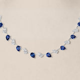 Ceylon Sapphire and Diamond Necklace