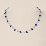 Ceylon Sapphire and Diamond Necklace