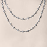 Round Brilliant-Cut Diamond by the Yard Necklace