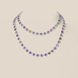 Unheated Multi-Colored Sapphire Necklace