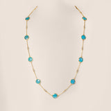 Brazilian Paraiba Tourmaline and Diamond Necklace